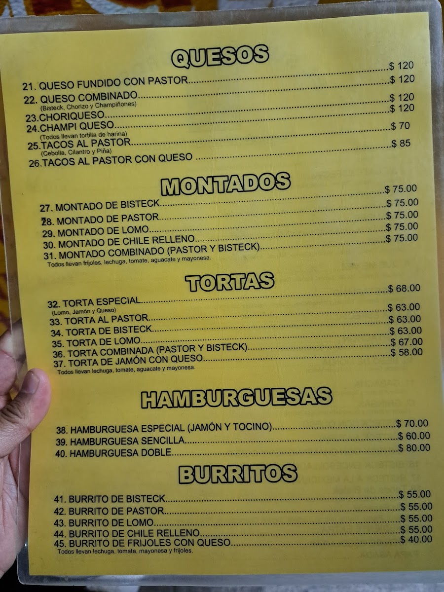 Tacos El Sureño Sabrosón Menu - Image 2